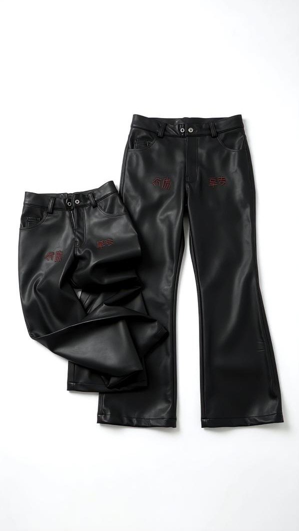 Taurus Live It Up Faux Leather Flare Pants