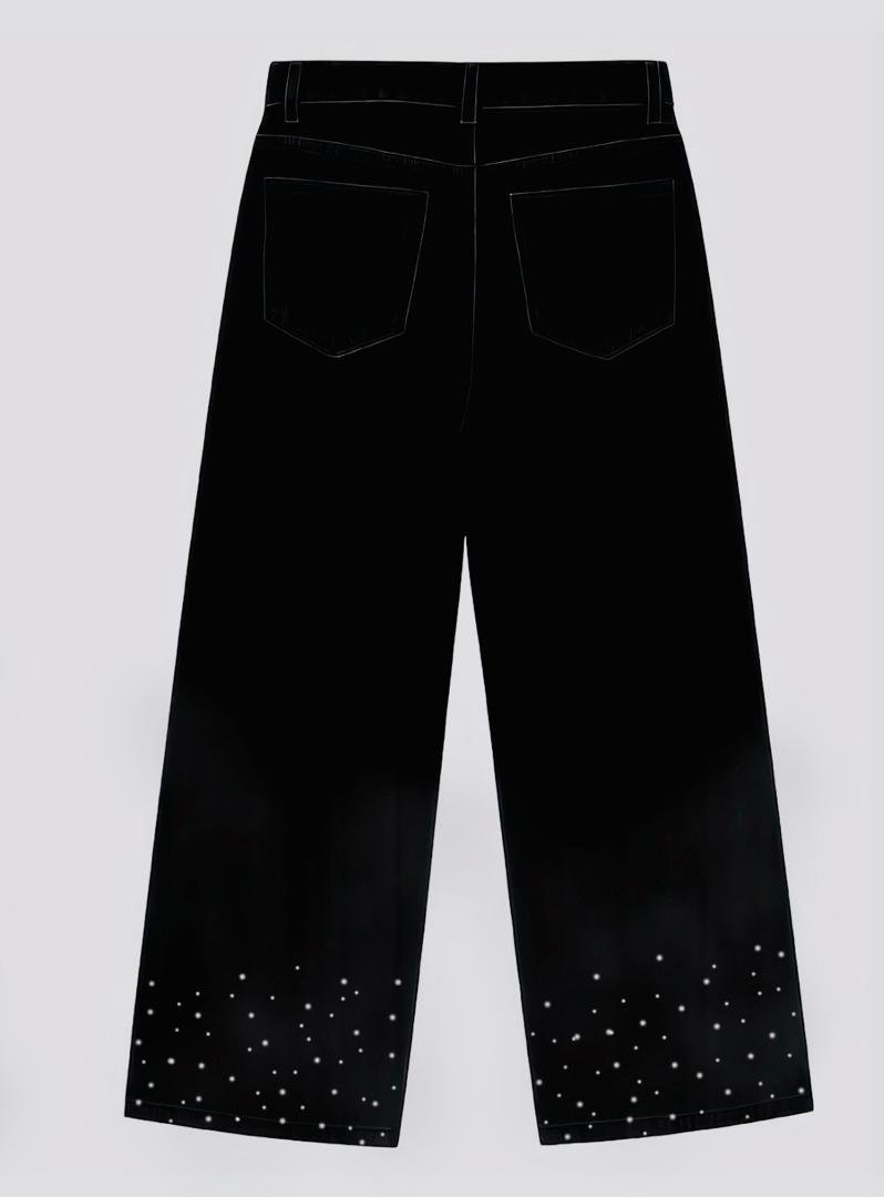 Taurus TC Embellished Wide-Leg Denim Pants alt